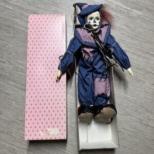 Vintage Brinn's Porcelain Doll Scarecrow 1986 You Are Nobody Till Somebody Loves